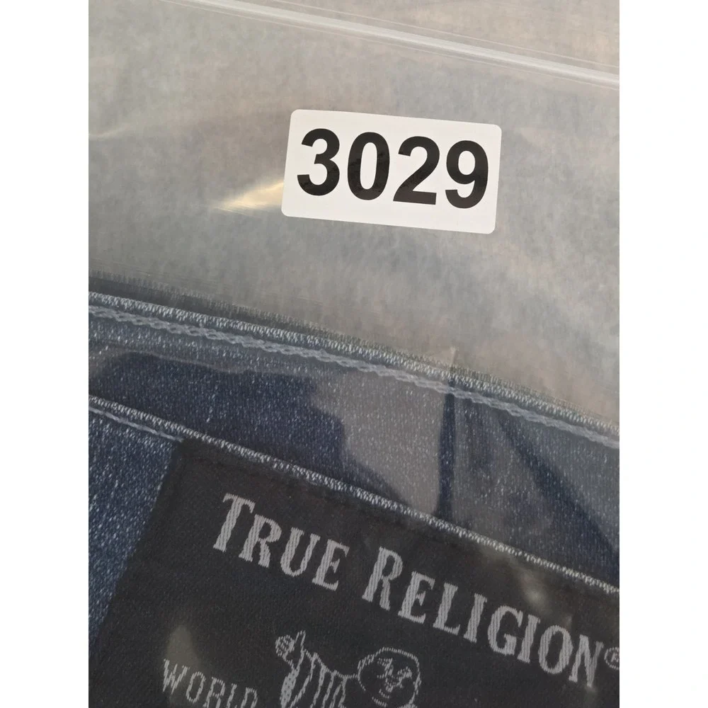 True Religion Jeans Men's 36x34 Rocco Relaxed Skinny Stretch No Flap Whiskers‎